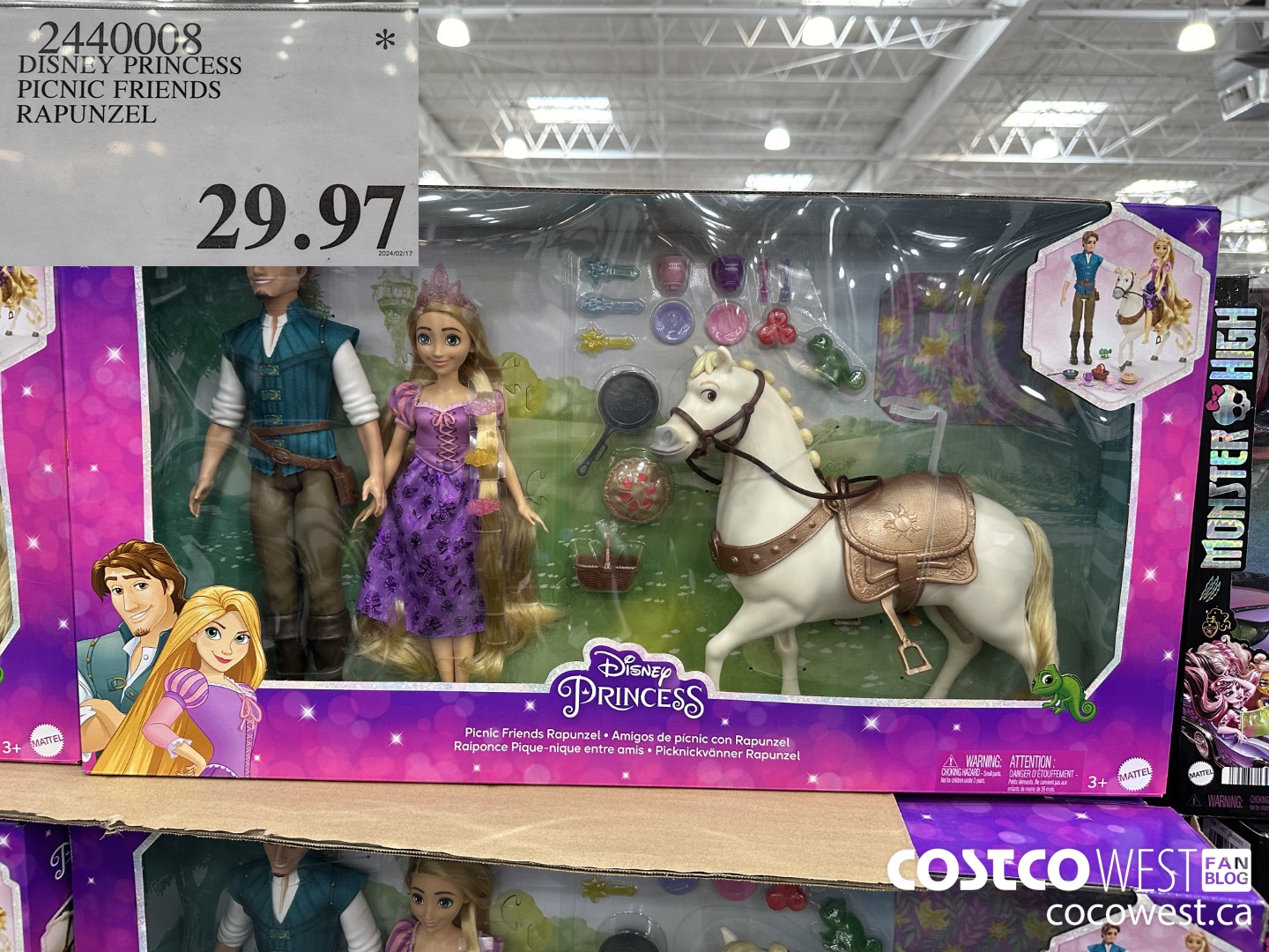 2440008 DISNEY PRINCESS PICNIC FRIENDS RAPUNZEL $29.97