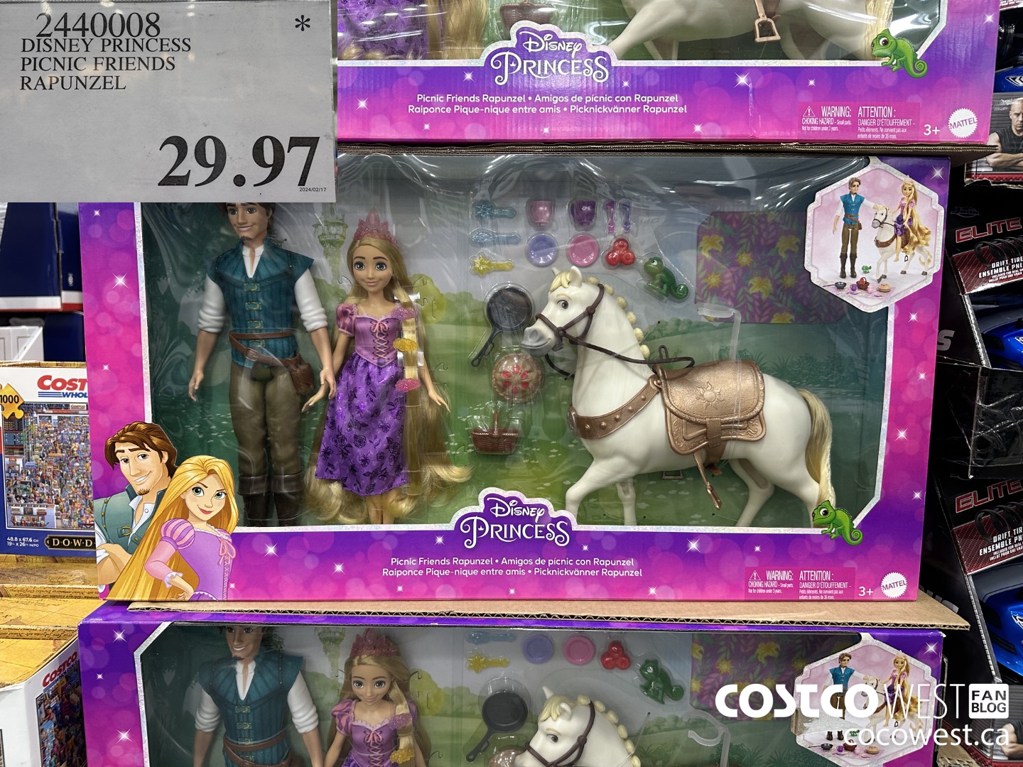 2440008 DISNEY PRINCESS PICNIC FRIENDS RAPUNZEL $29.97