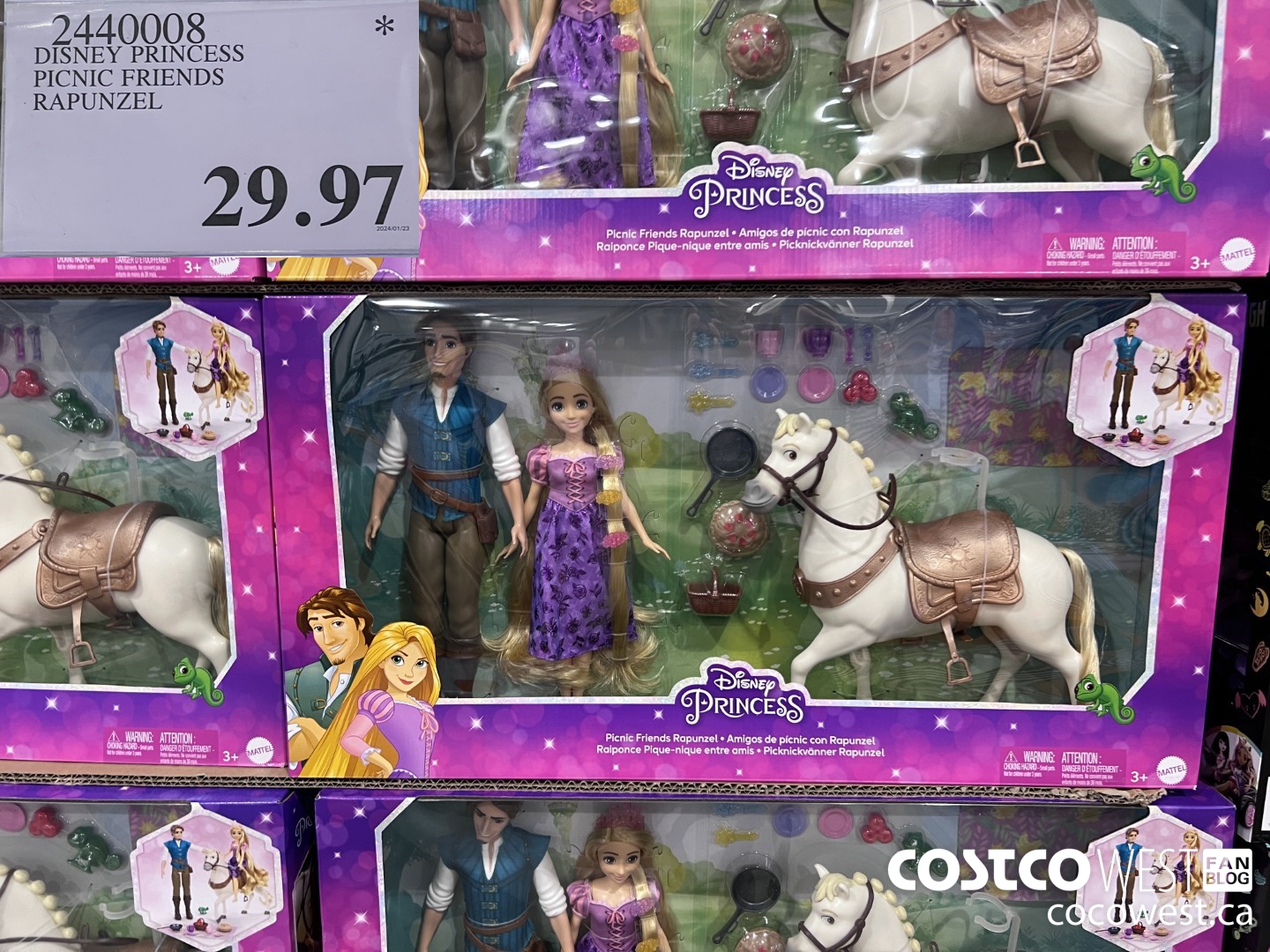 2440008 DISNEY PRINCESS PICNIC FRIENDS RAPUNZEL $29.97