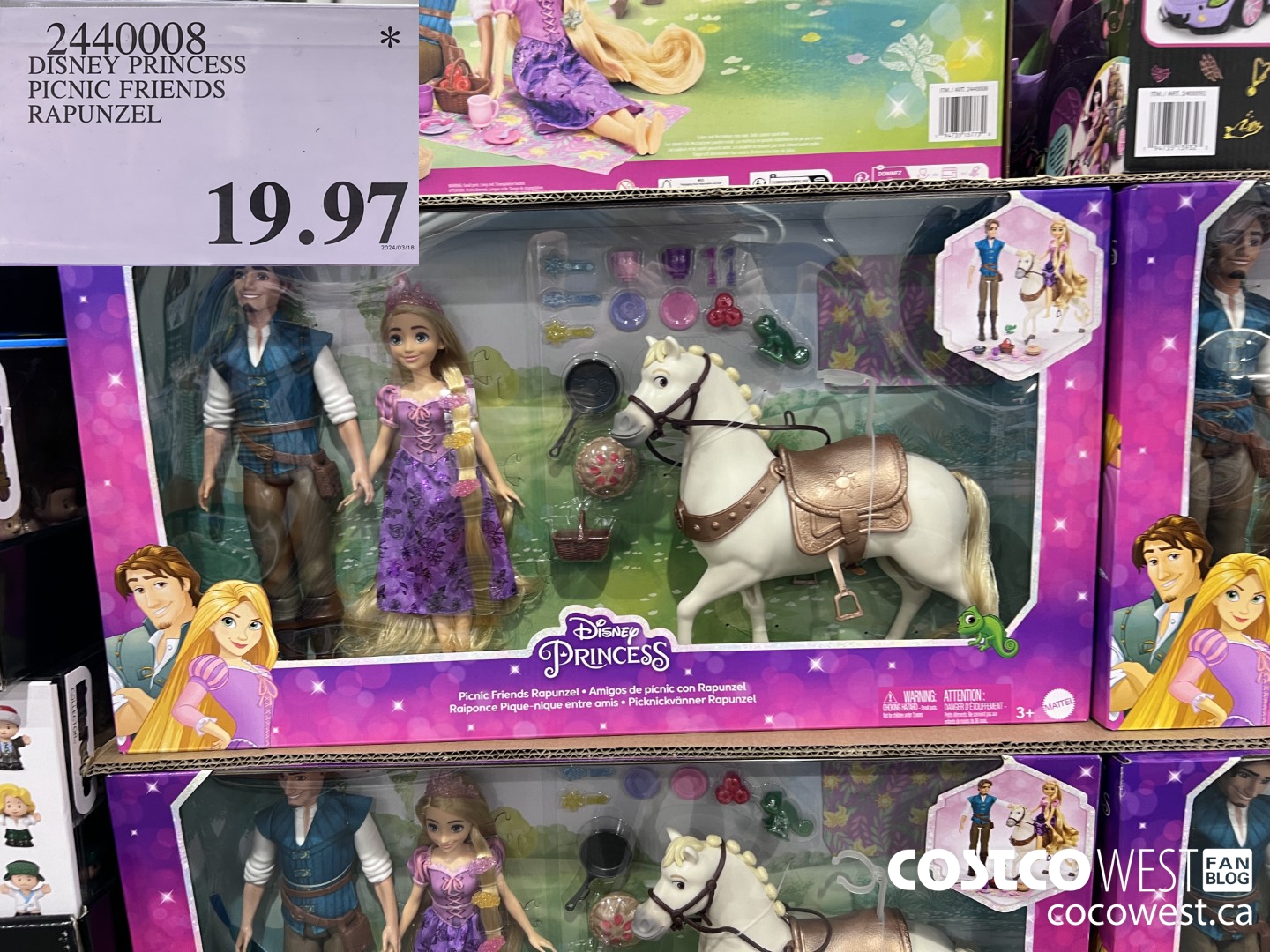 2440008 DISNEY PRINCESS PICNIC FRIENDS RAPUNZEL $19.97