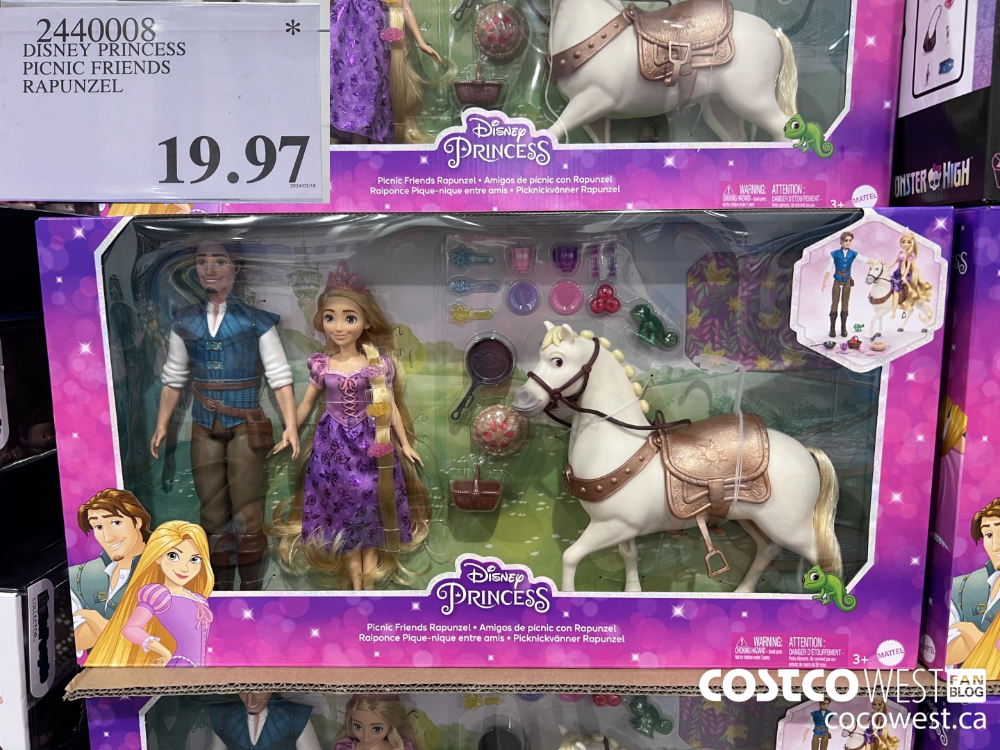 2440008 DISNEY PRINCESS PICNIC FRIENDS RAPUNZEL $19.97