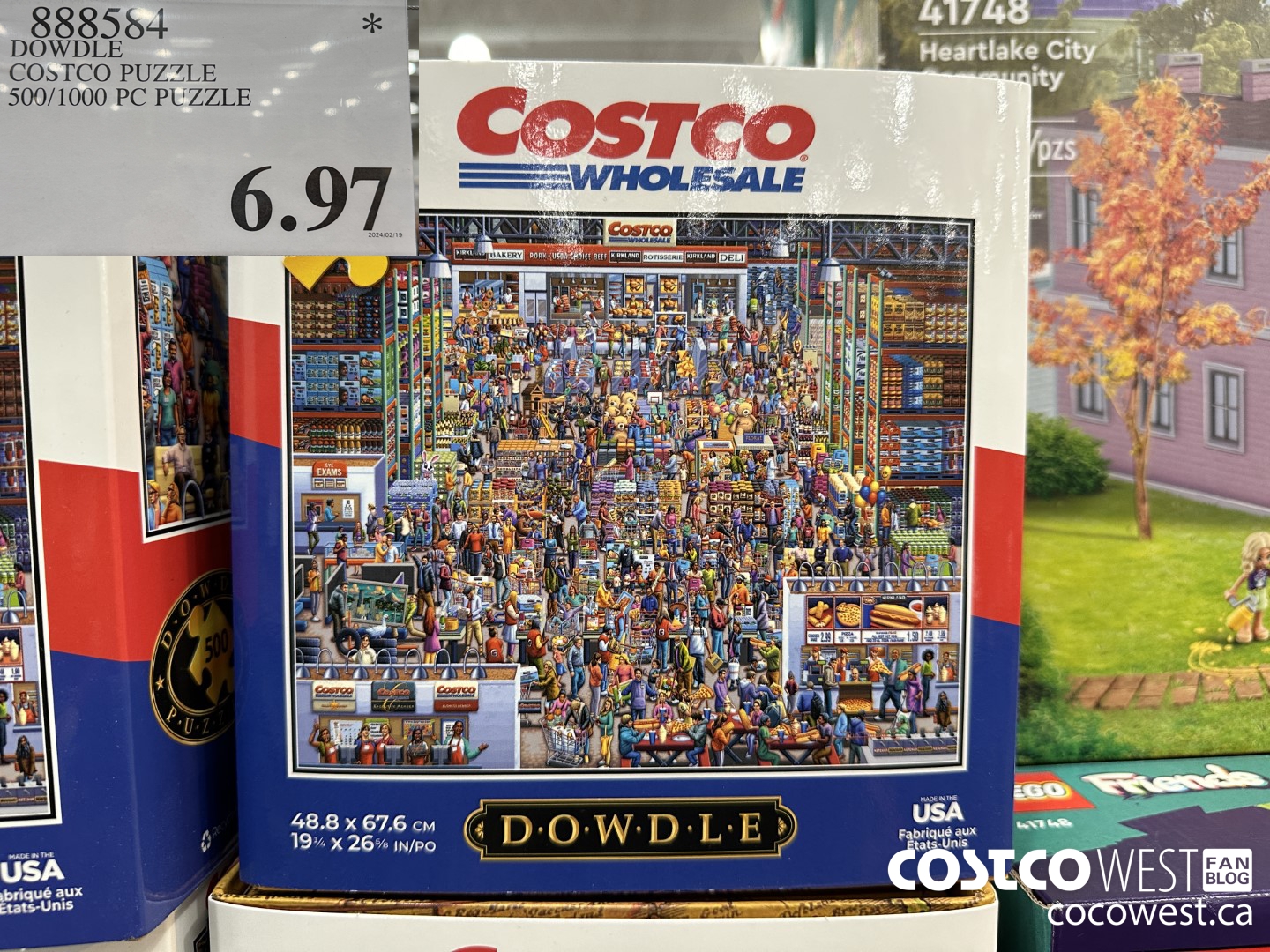888584 DOWDLE COSTCO PUZZLE 500/1000 PC PUZZLE $6.97