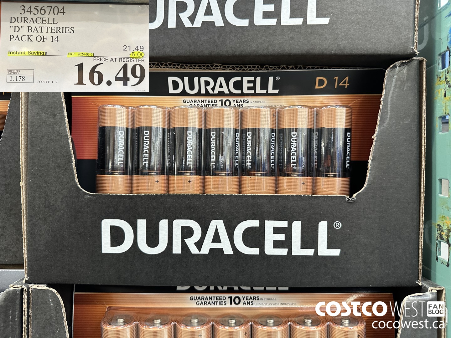 3456704 “DURACELL 