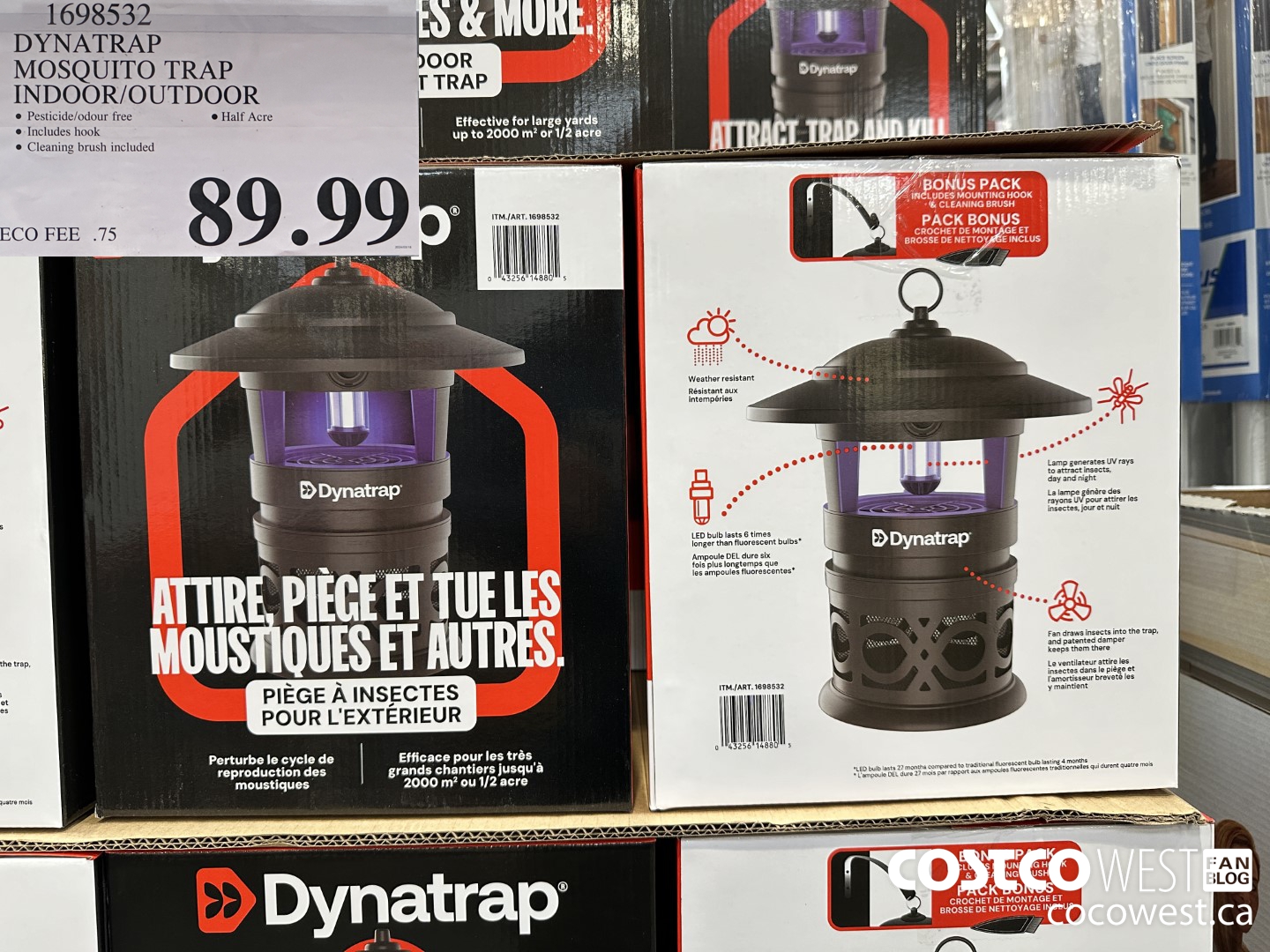 1698532 DYNATRAP MOSQUITO TRAP INDOOR/OUTDOOR $89.99