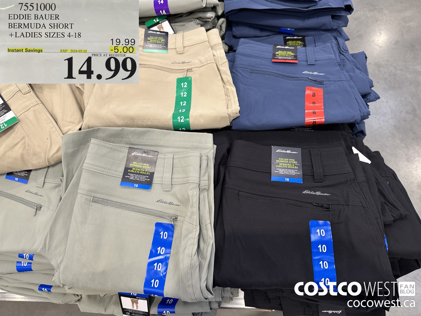 7551000 EDDIE BAUER BERMUDA SHORT LADIES SIZES 4-18 ($5.00 INSTANT SAVINGS EXPIRES ON 2024-03-10) $14.99