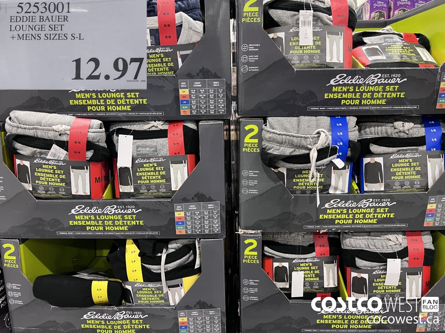 5253001 EDDIE BAUER LOUNGE SET MENS SIZES S-L $12.97