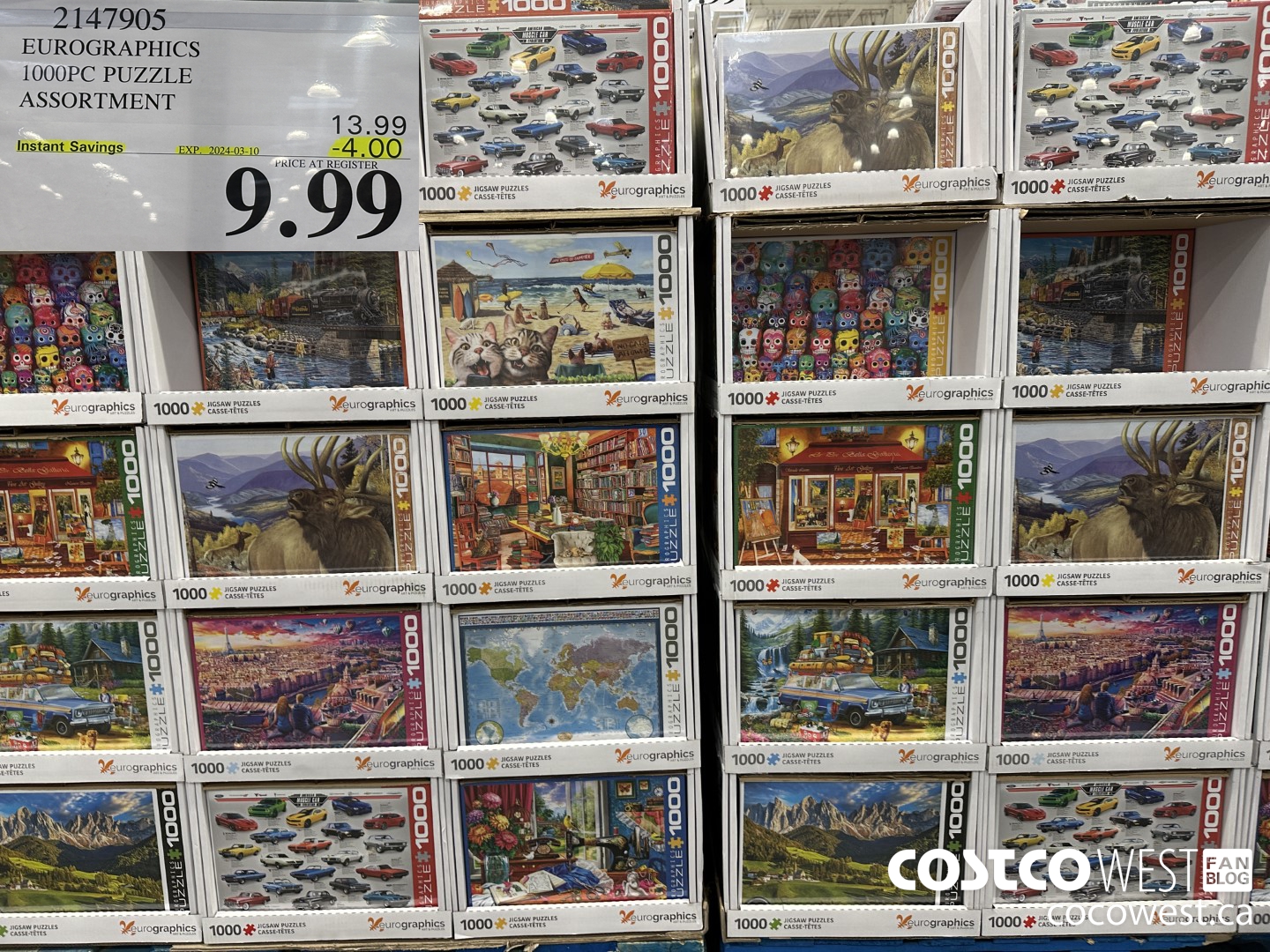 2147905 EUROGRAPHICS 1000PC PUZZLE ASSORTMENT ($4.00 INSTANT SAVINGS EXPIRES ON 2024-03-10) $9.99