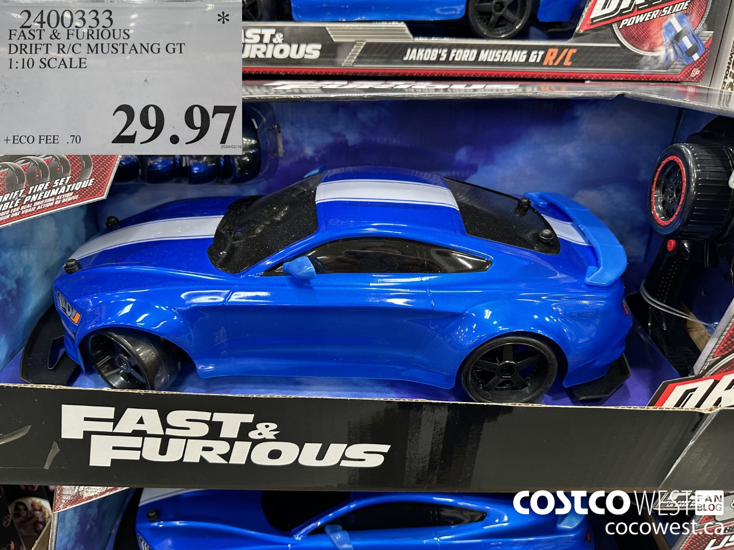 2400333 FAST & FURIOUS DRIFT R/C MUSTANG GT 1:10 SCALE $29.97
