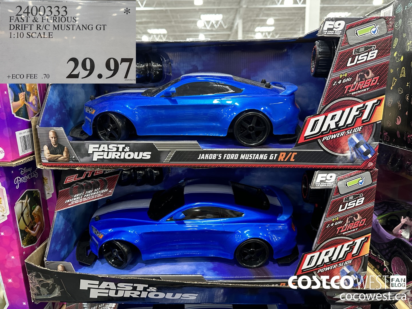 2400333 FAST & FURIOUS DRIFT R/C MUSTANG GT 1:10 SCALE $29.97