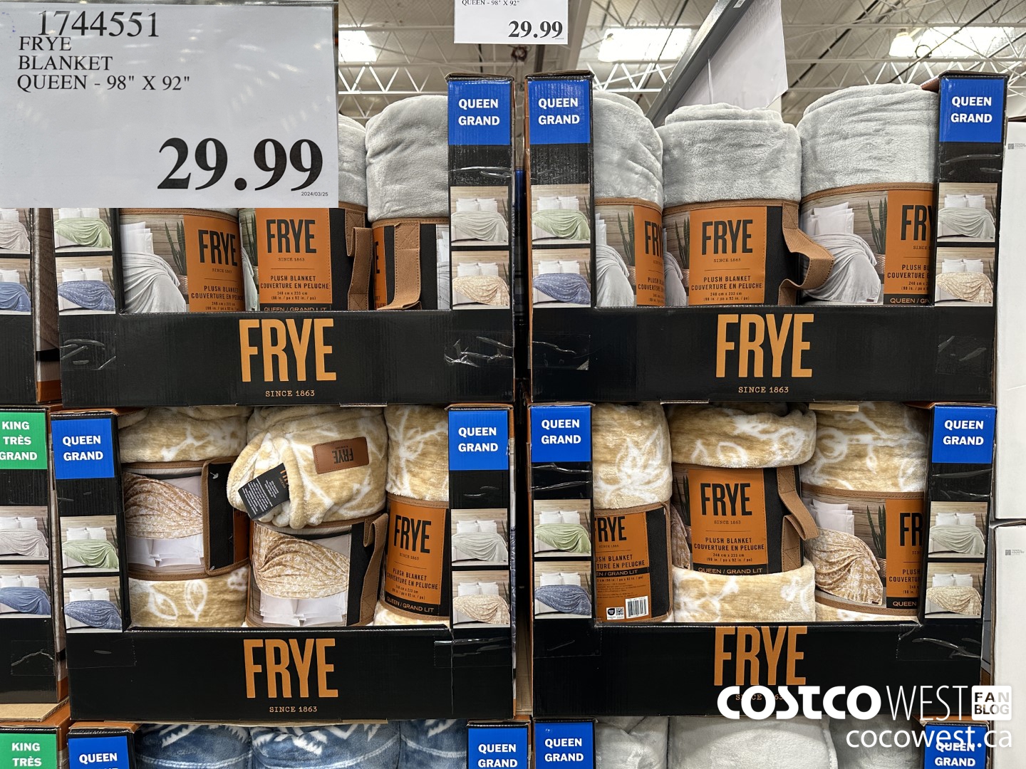 1744551 FRYE BLANKET QUEEN 98