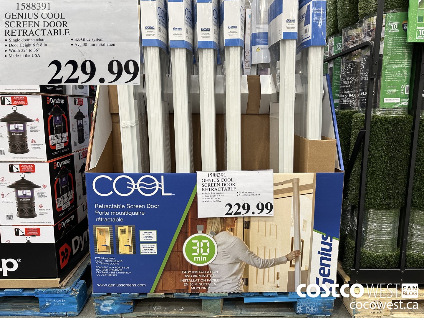 1588391 GENIUS COOL SCREEN DOOR RETRACTABLE $229.99