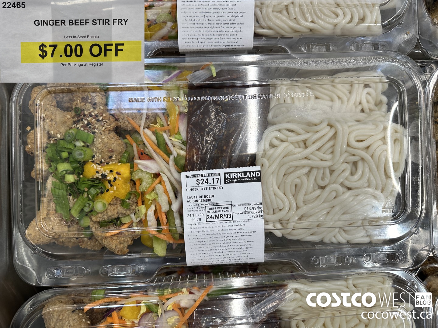 22465 GINGER BEEF STIR FRY ($7.00 INSTANT SAVINGS)