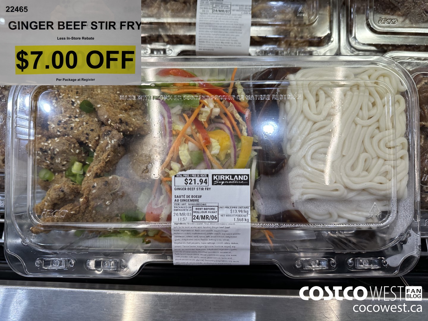 22465 GINGER BEEF STIR FRY ($7.00 INSTANT SAVINGS)