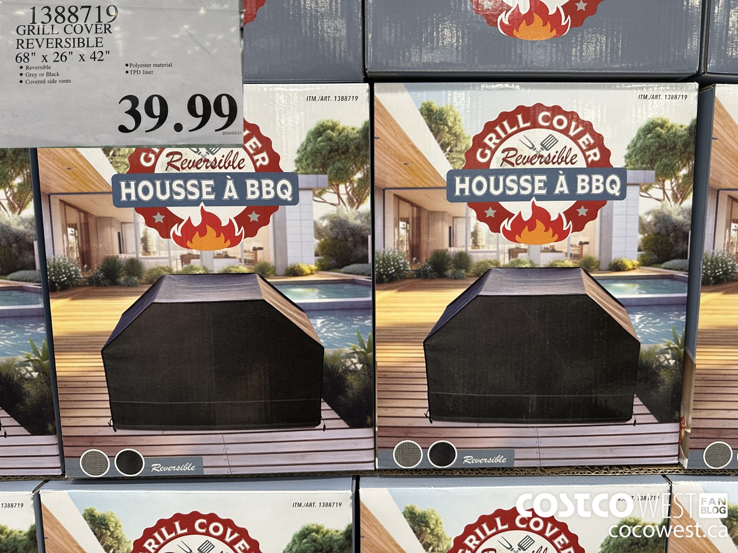 1388719 GRILL COVER REVERSIBLE 68