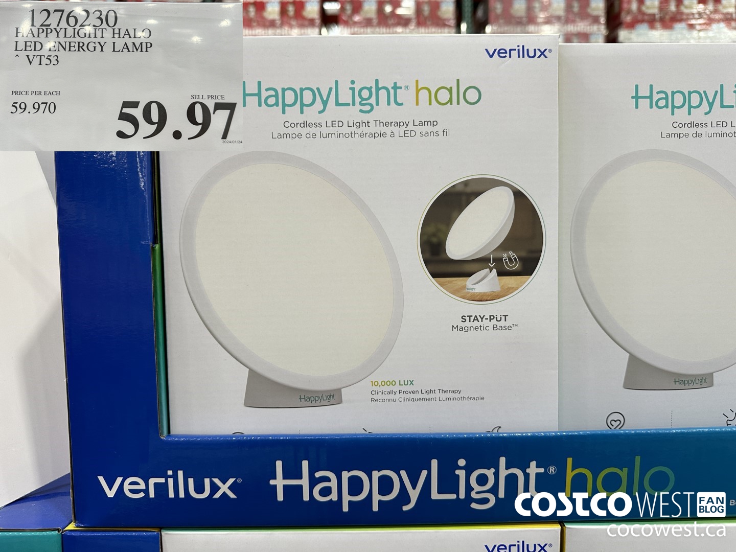 1276230 HAPPYLIGHT HALO LED ENERGY LAMP VT53 $59.97
