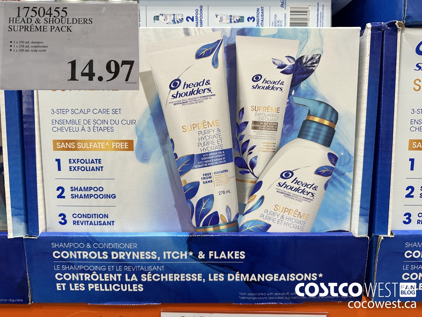 1750455 HEAD & SHOULDERS SUPREME PACK $14.97
