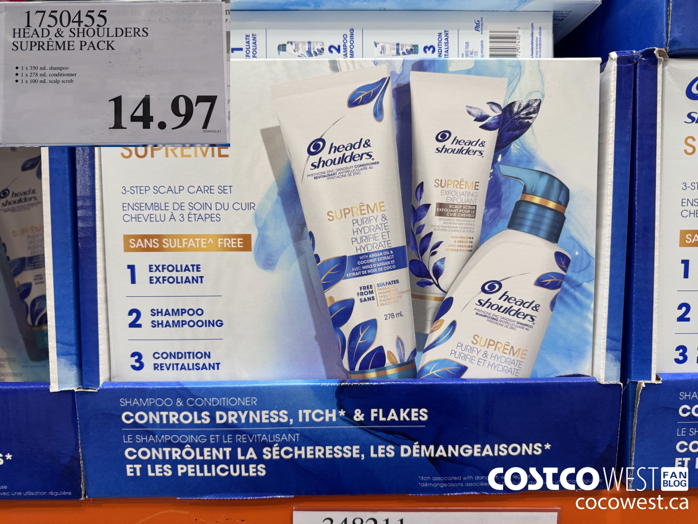 1750455 HEAD & SHOULDERS SUPREME PACK $14.97