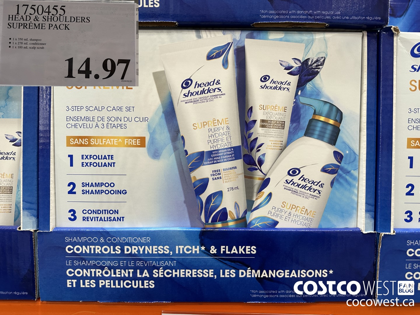 1750455 HEAD & SHOULDERS SUPREME PACK $14.97