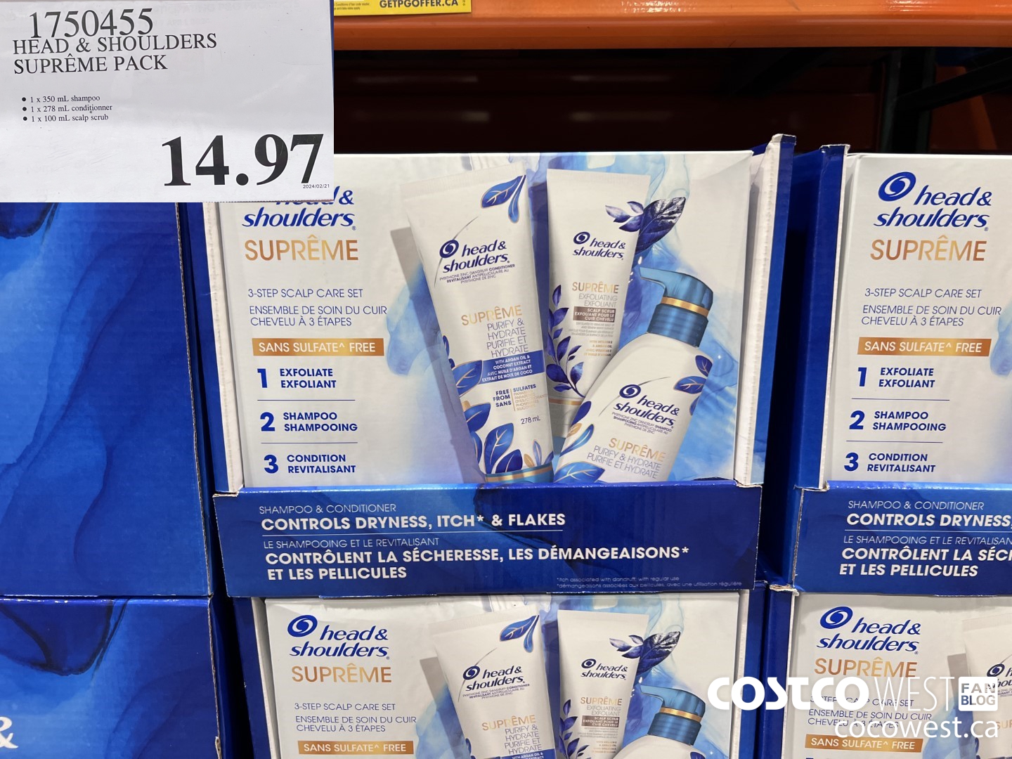 1750455 HEAD & SHOULDERS SUPREME PACK $14.97
