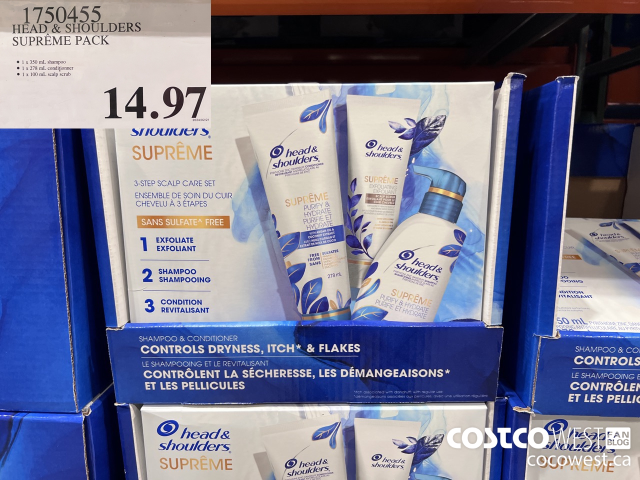1750455 HEAD & SHOULDERS SUPREME PACK $14.97