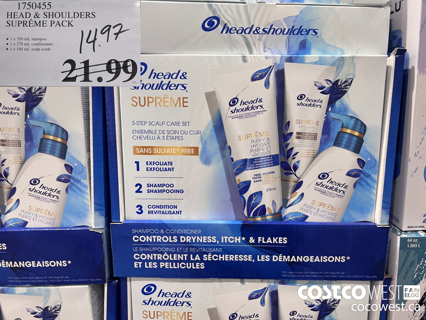 1750455 HEAD & SHOULDERS SUPREME PACK $14.97