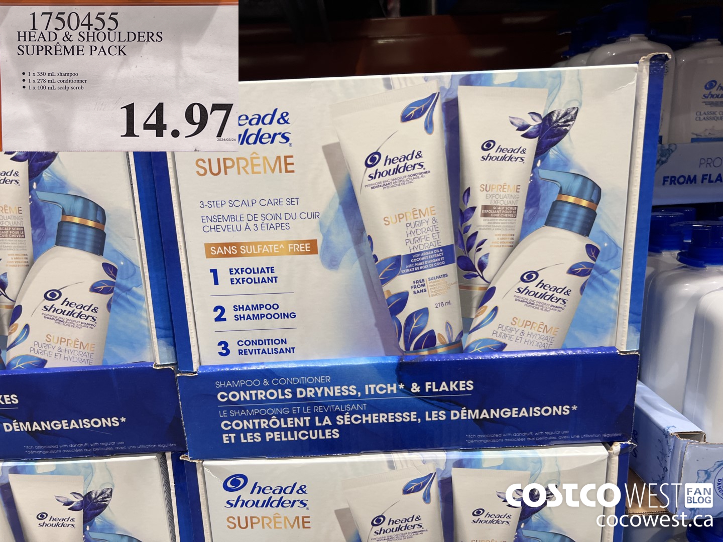 1750455 HEAD & SHOULDERS SUPREME PACK $14.97
