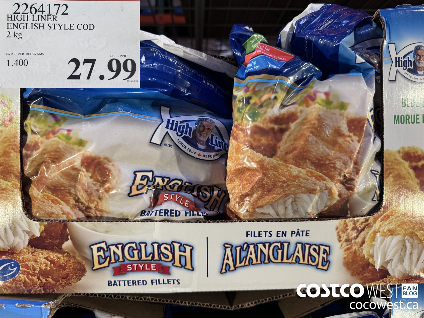 264172 HIGH LINER ENGLISH STYLE COD 2 kg $27.99