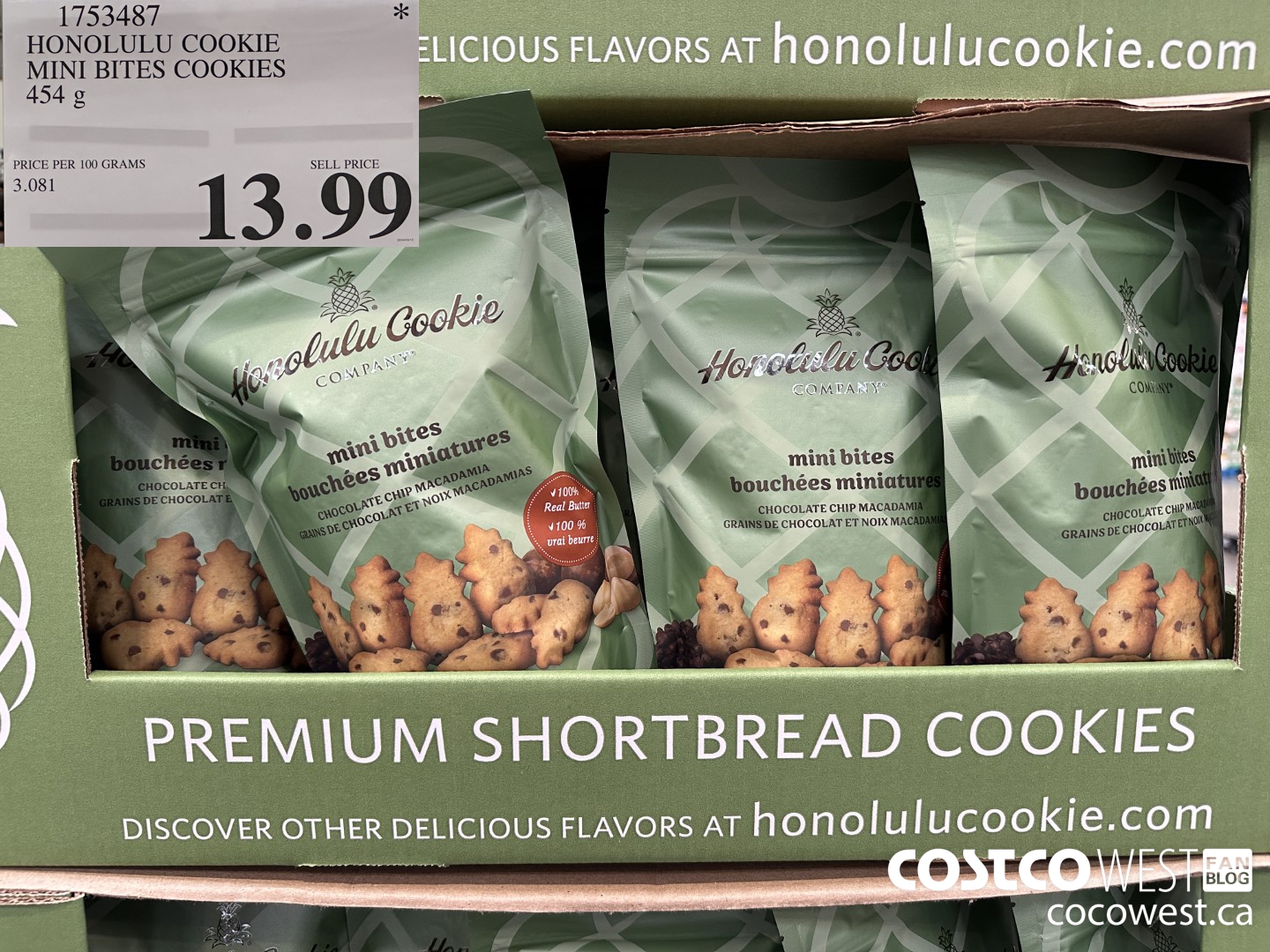 1753487 HONOLULU COOKIE MINI BITES COOKIES 454 G $13.99