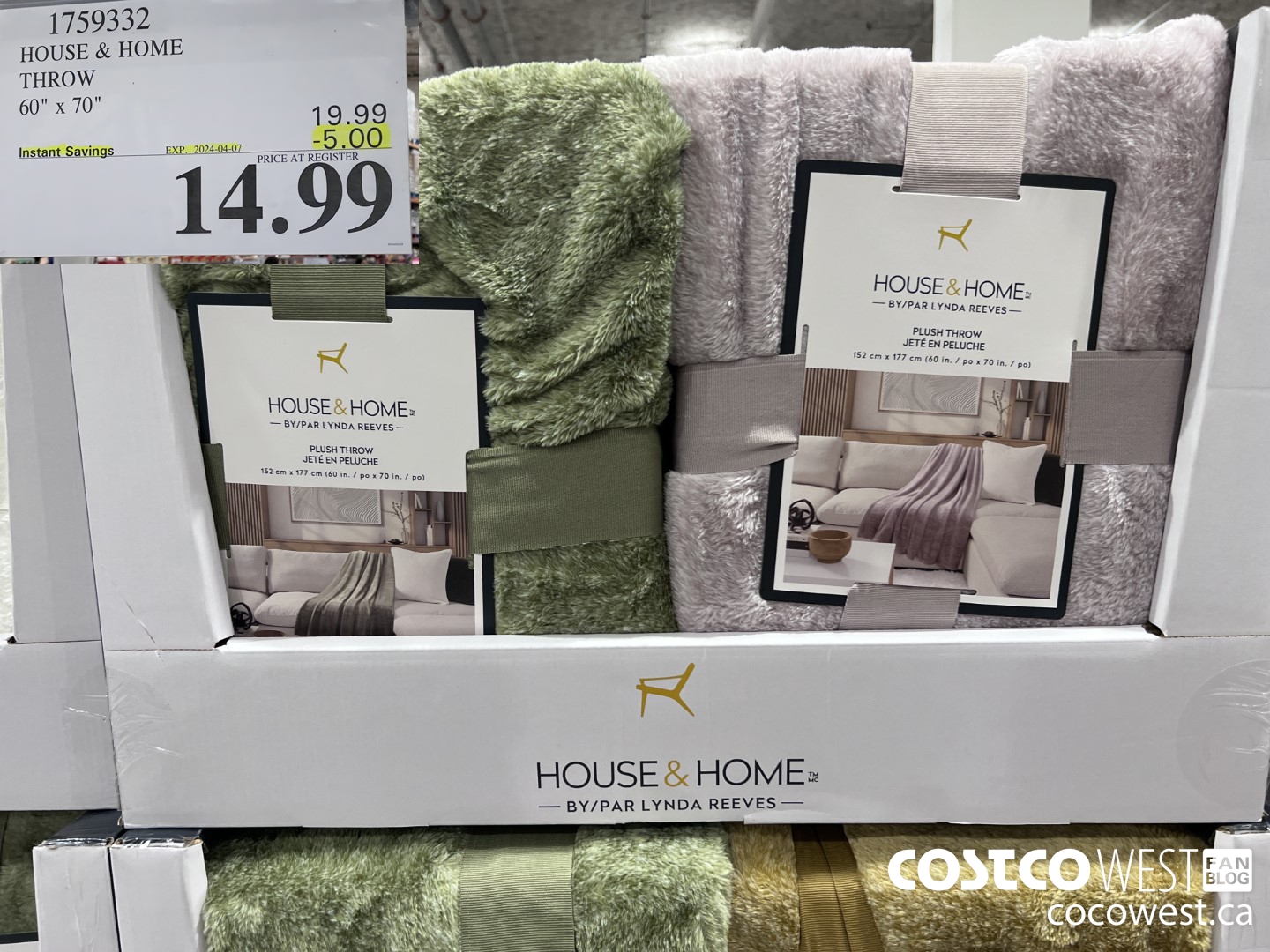 1759332 HOUSE AND HOME THROW 60