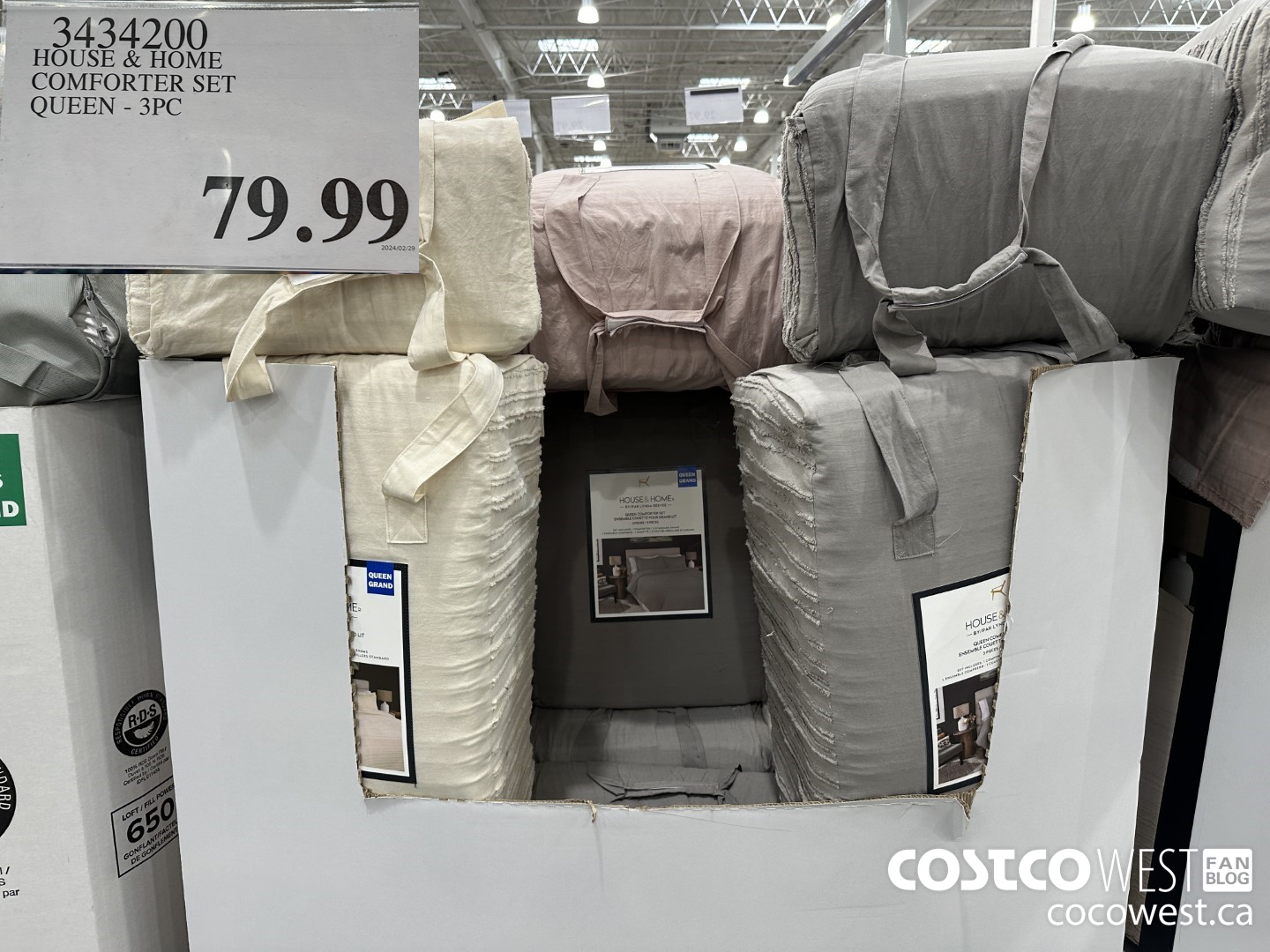 3434200 HOUSE & HOME COMFORTER SET QUEEN 3PC $79.99