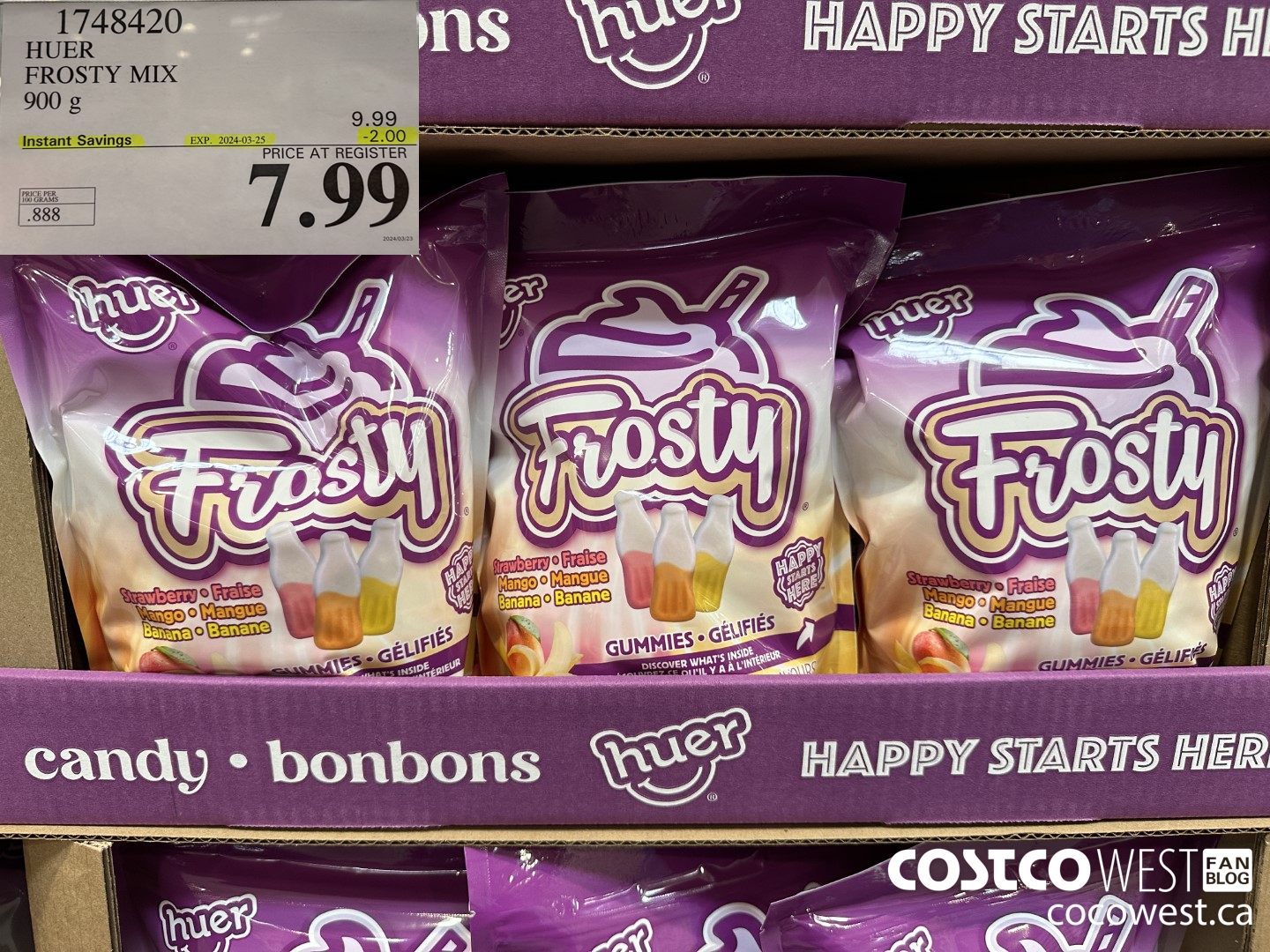 1748420 HUER FROSTY MIX 900 G ($2.00 INSTANT SAVINGS EXPIRES ON 2024-03-25) $7.99