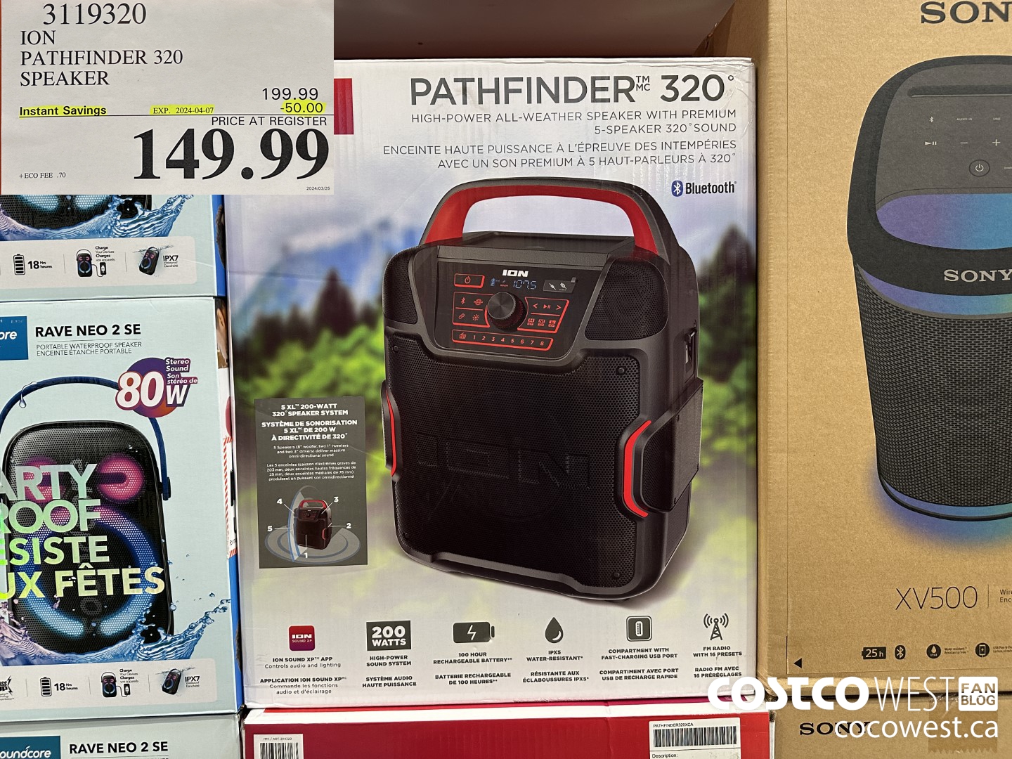 3119320 ION PATHFINDER 320 SPEAKER ($50.00 INSTANT SAVINGS EXPIRES ON 2024-04-07) $149.99