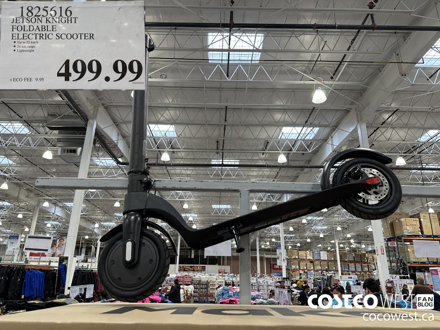 1825616 JETSON KNIGHT FOLDABLE ELECTRIC SCOOTER $499.99