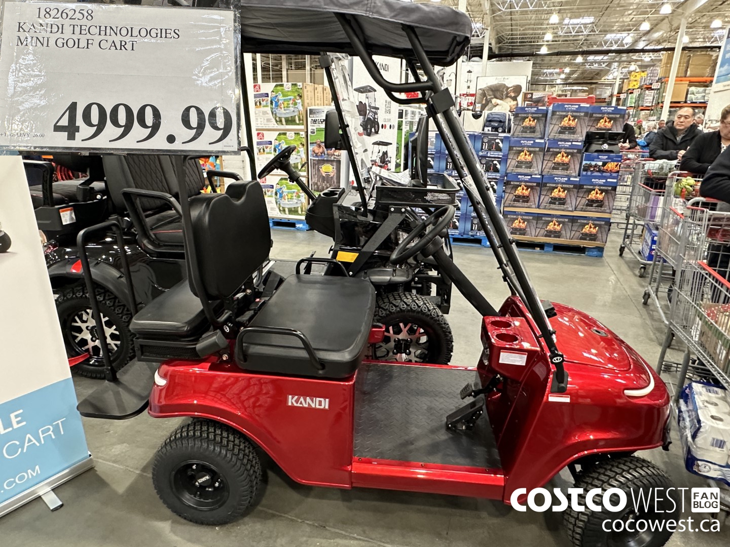 1826258 KANDI TECHNOLOGIES MINI GOLF CART $4999.99