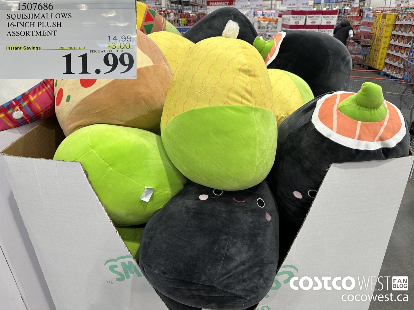 1507686 KELLYTOY SQUISHMALLOWS 16 INCH PLUSH ASSORTMENT ($3.00 INSTANT SAVINGS EXPIRES ON 2024-03-10) $11.99