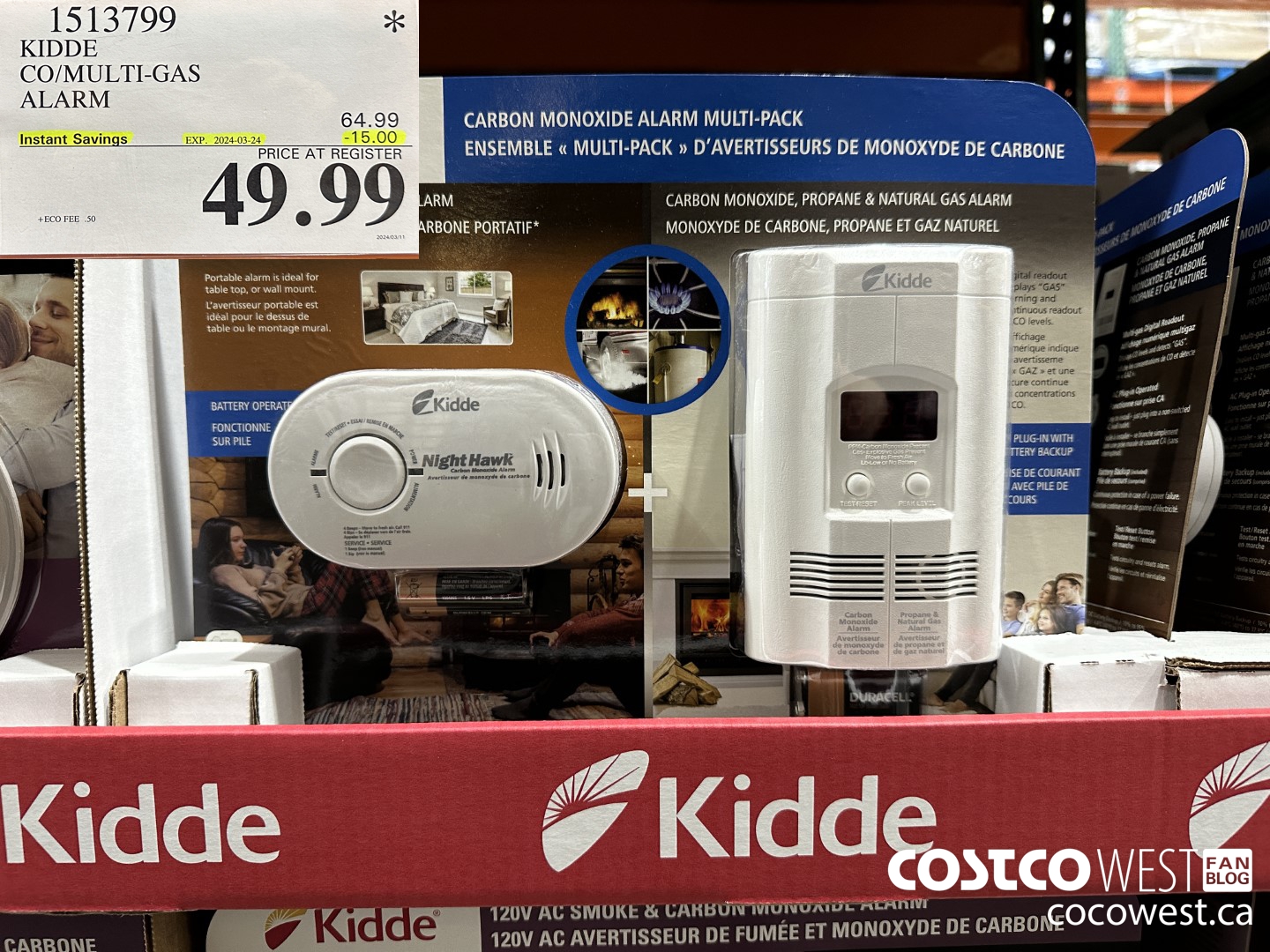 1513799 KIDDE CO/MULTI-GAS ALARM ($15.00 INSTANT SAVINGS EXPIRES ON 2024-03-24) $49.99