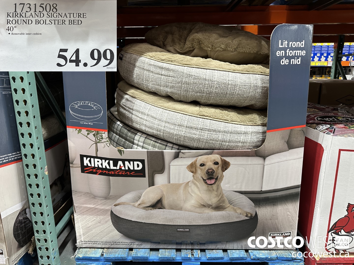 Kirkland signature bolstered clearance memory foam pet bed