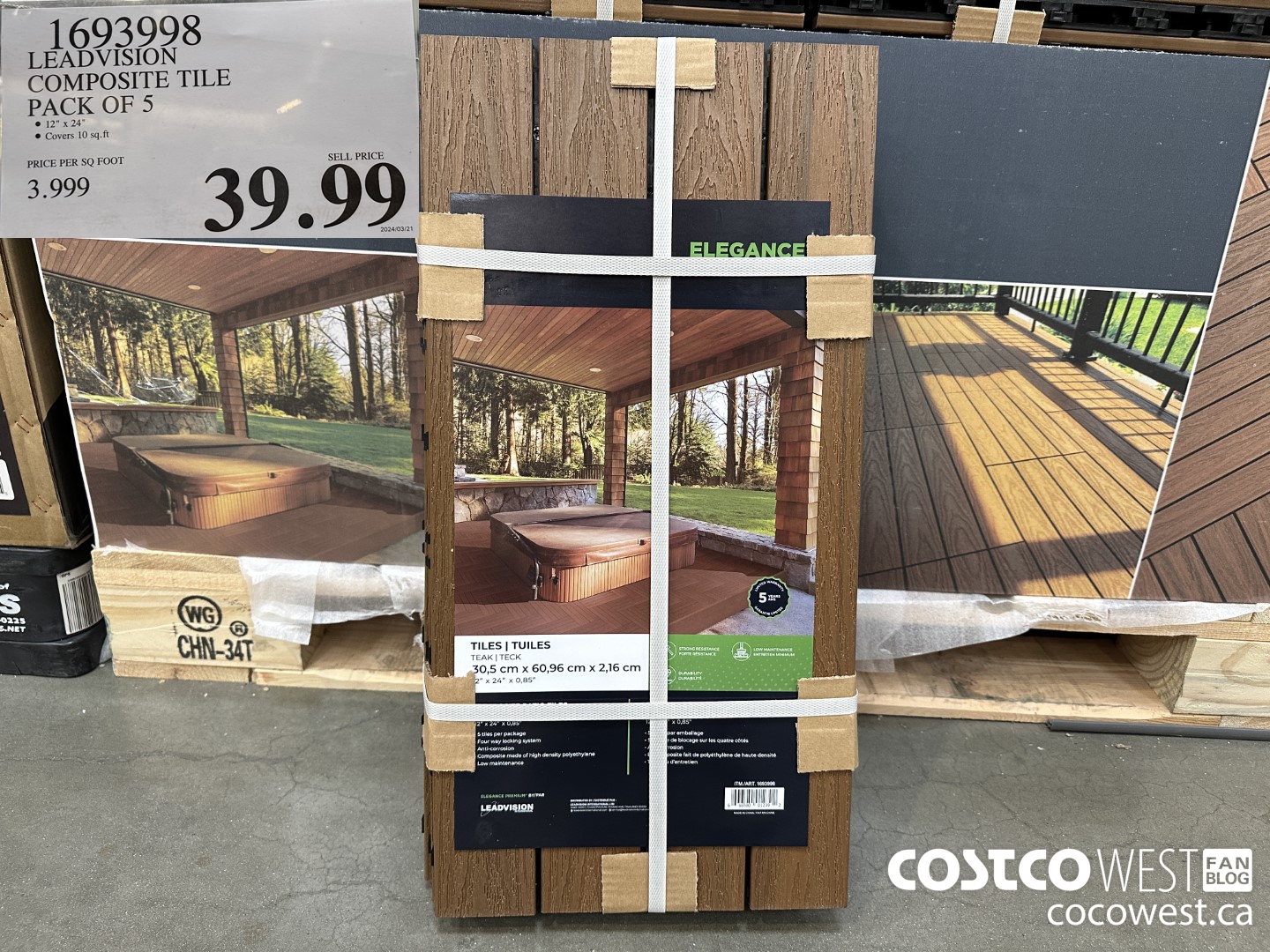 1693998 LEADVISION COMPOSITE TILE PACK OF 5 $39.99