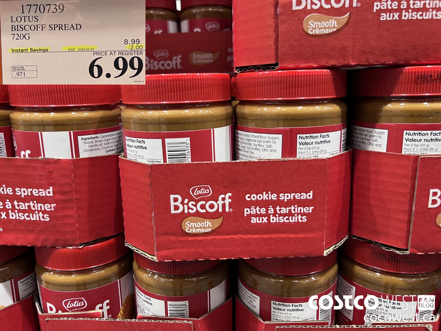 1770739 LOTUS BISCOFF SPREAD 720G ($2.00 INSTANT SAVINGS EXPIRES ON 2024-03-25) $6.99