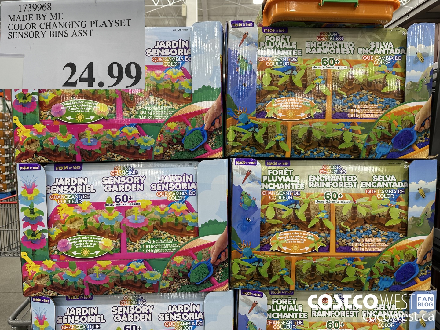 1739968 MADE BY ME COLOR CHANGING PLAYSET SENSORY BINS ASST  $24.99