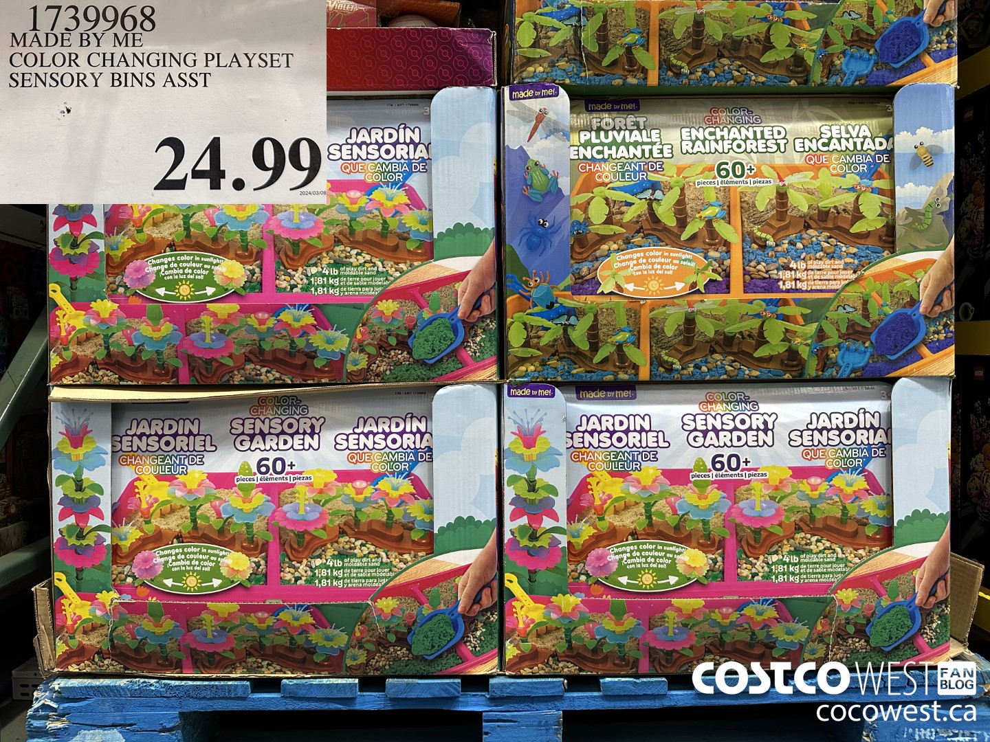 1739968 MADE BY ME COLOR CHANGING PLAYSET SENSORY BINS ASST  $24.99