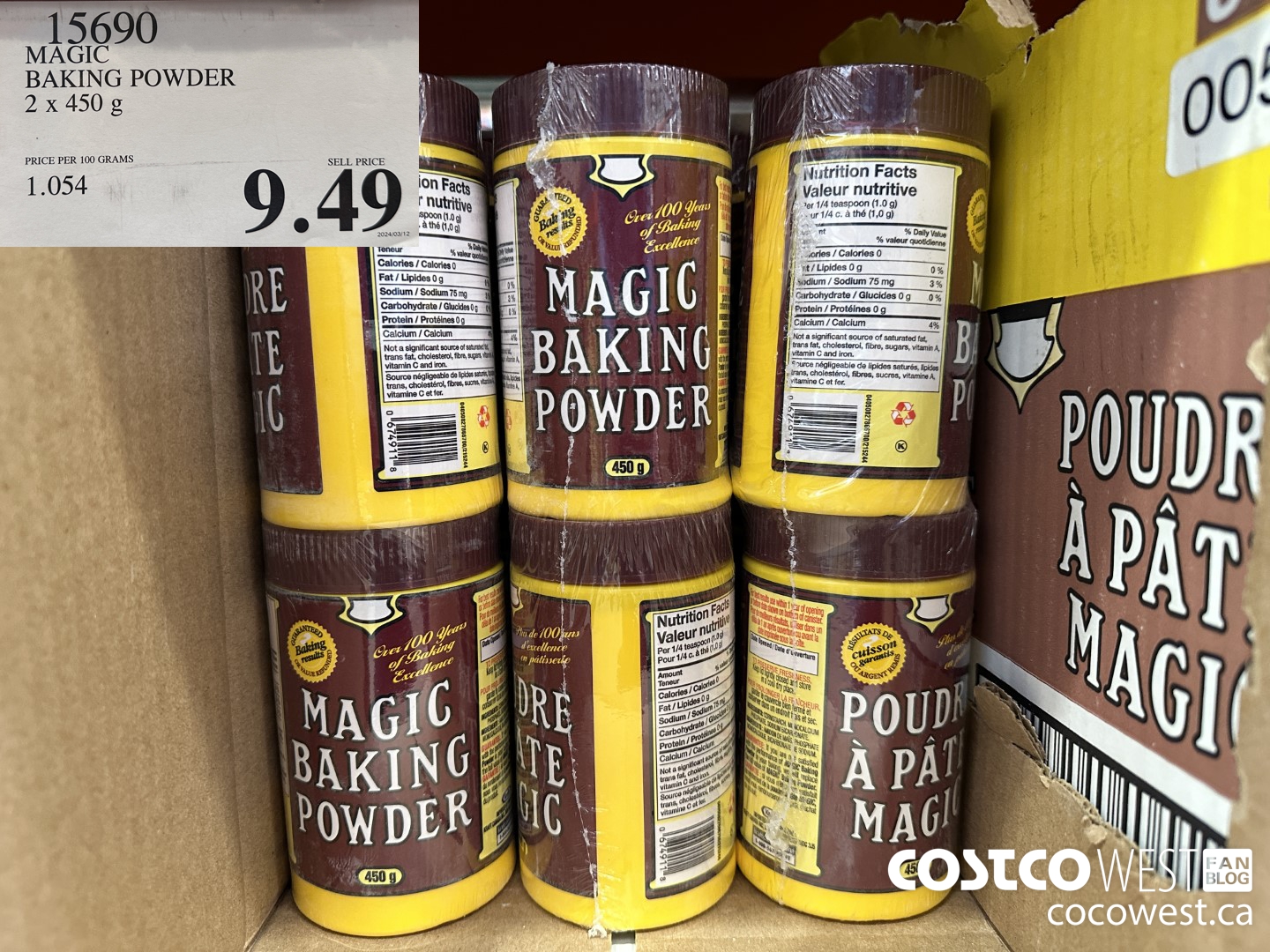 15690 MAGIC BAKING POWDER 2 x 450 g $9.49