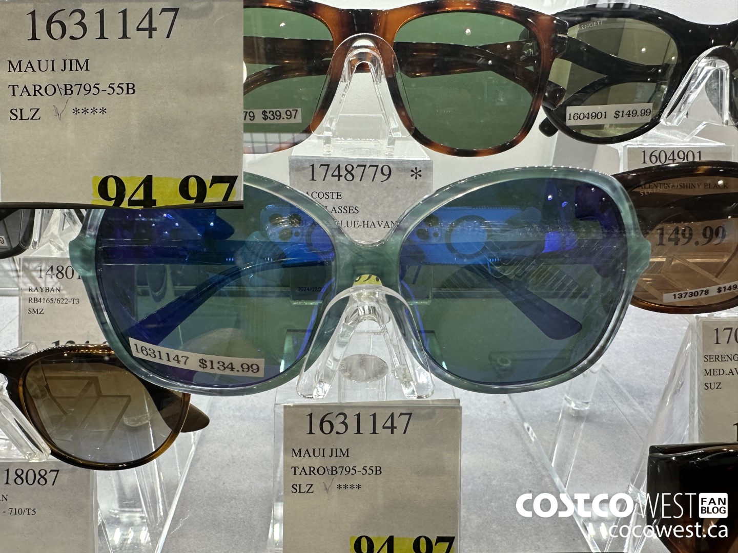 1631147 MAUI JIM TARO\B795-55B SLZ $94.97