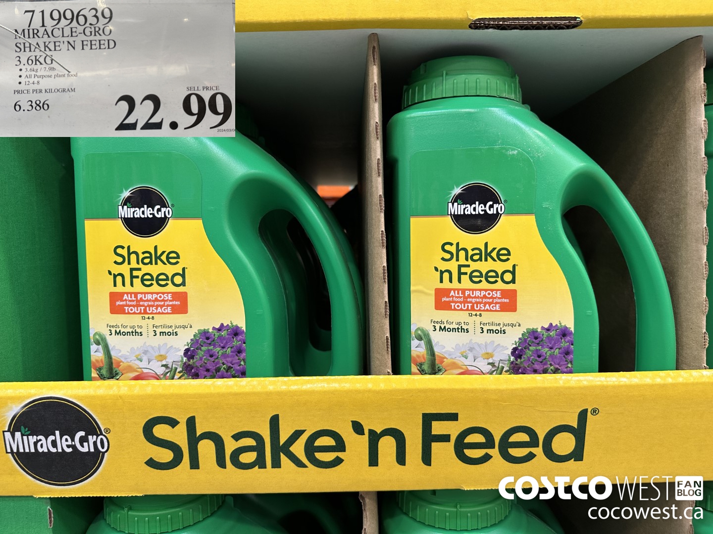 7199639 MIRACLE-GRO SHAKE'N FEED 3.6KG $22.99