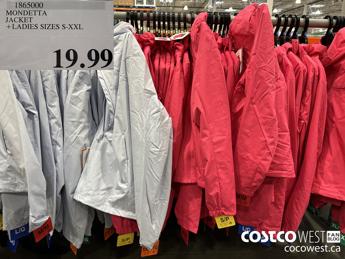 1865000 MONDETTA JACKET LADIES SIZES S-XXL $19.99