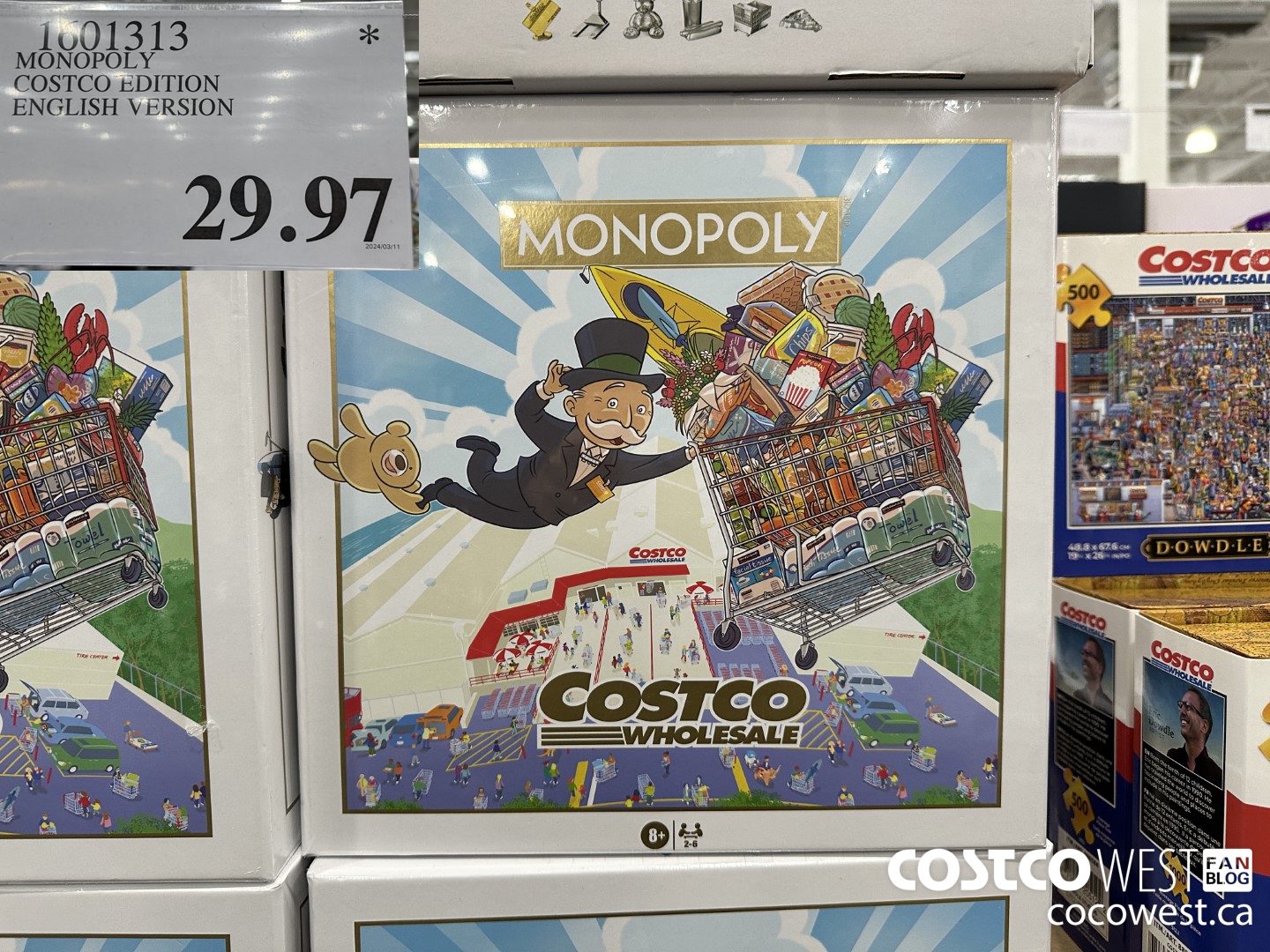 1601313 MONOPOLY COSTCO EDITION ENGLISH VERSION $29.97