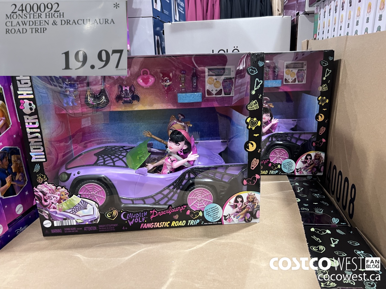 2400092 MONSTER HIGH CLAWDEEN & DRACULAURA ROAD TRIP $19.97