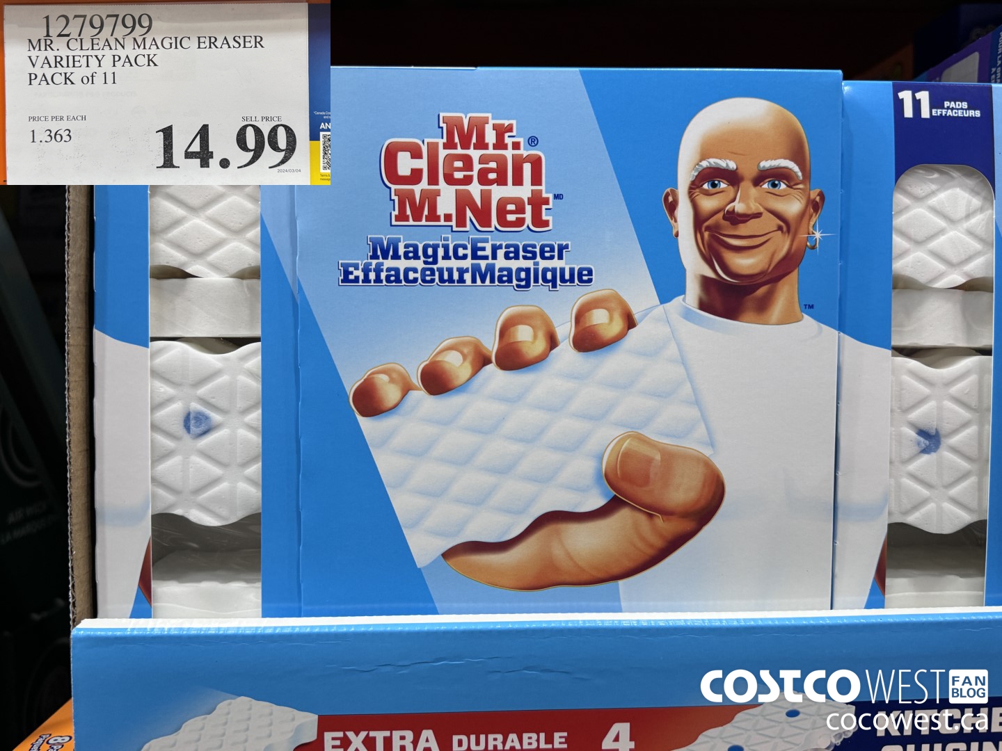 1279799 MR. CLEAN MAGIC ERASER VARIETY PACK PACK OF 11 $14.99