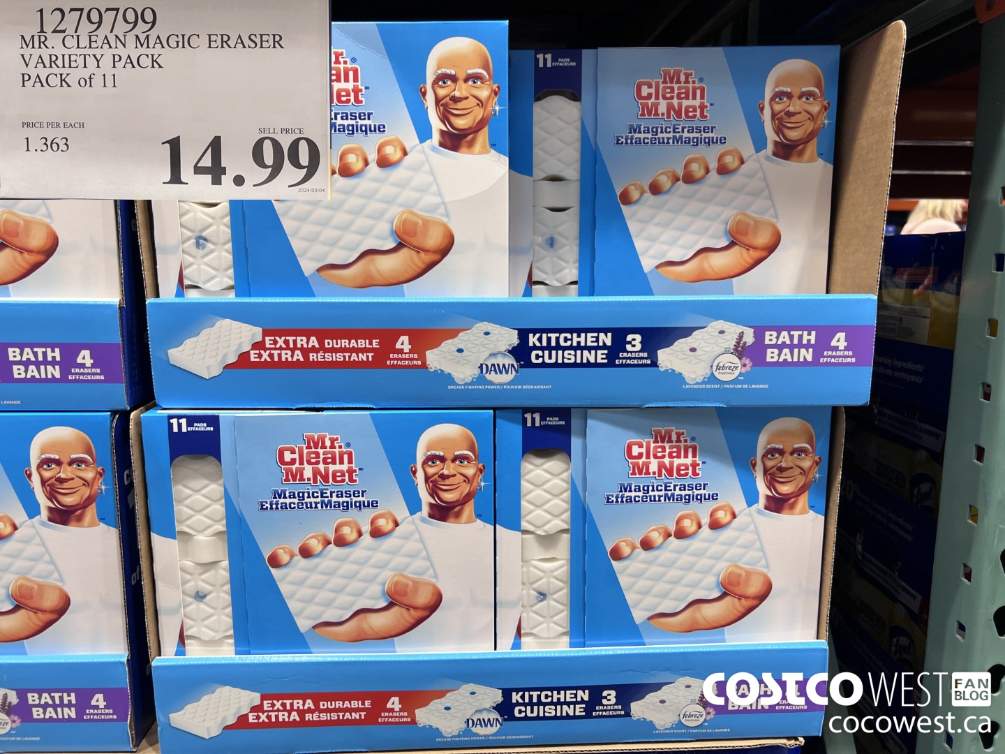 1279799 MR. CLEAN MAGIC ERASER VARIETY PACK PACK OF 11 $14.99