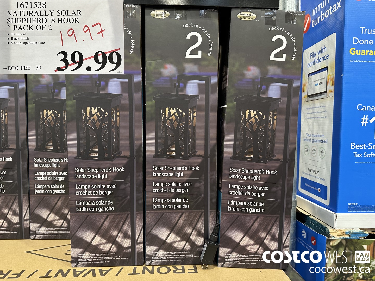 1671538 NATURALLY SOLAR SHEPHERD’ S HOOK PACK OF 2 $19.97